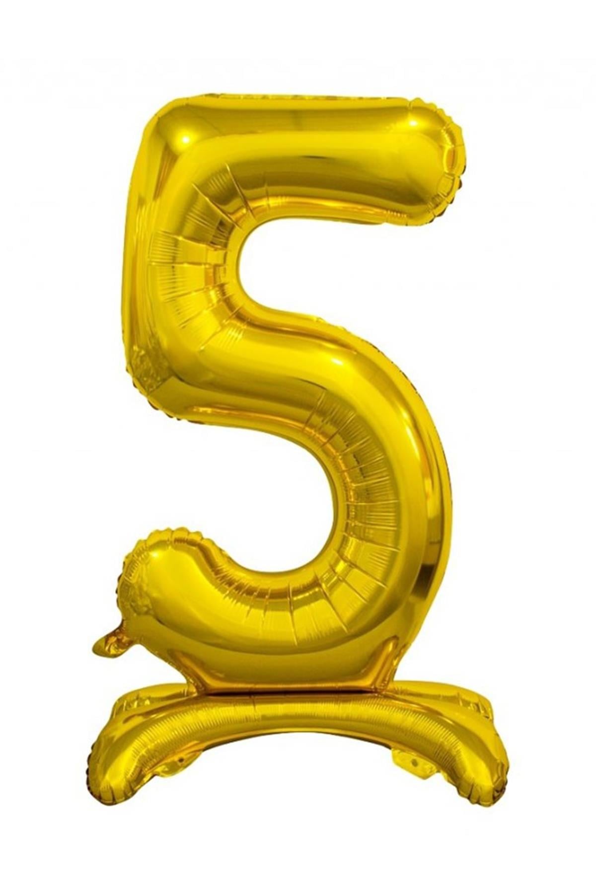 Ayaklı Folyo Balon Gold 75 cm ( 5 )