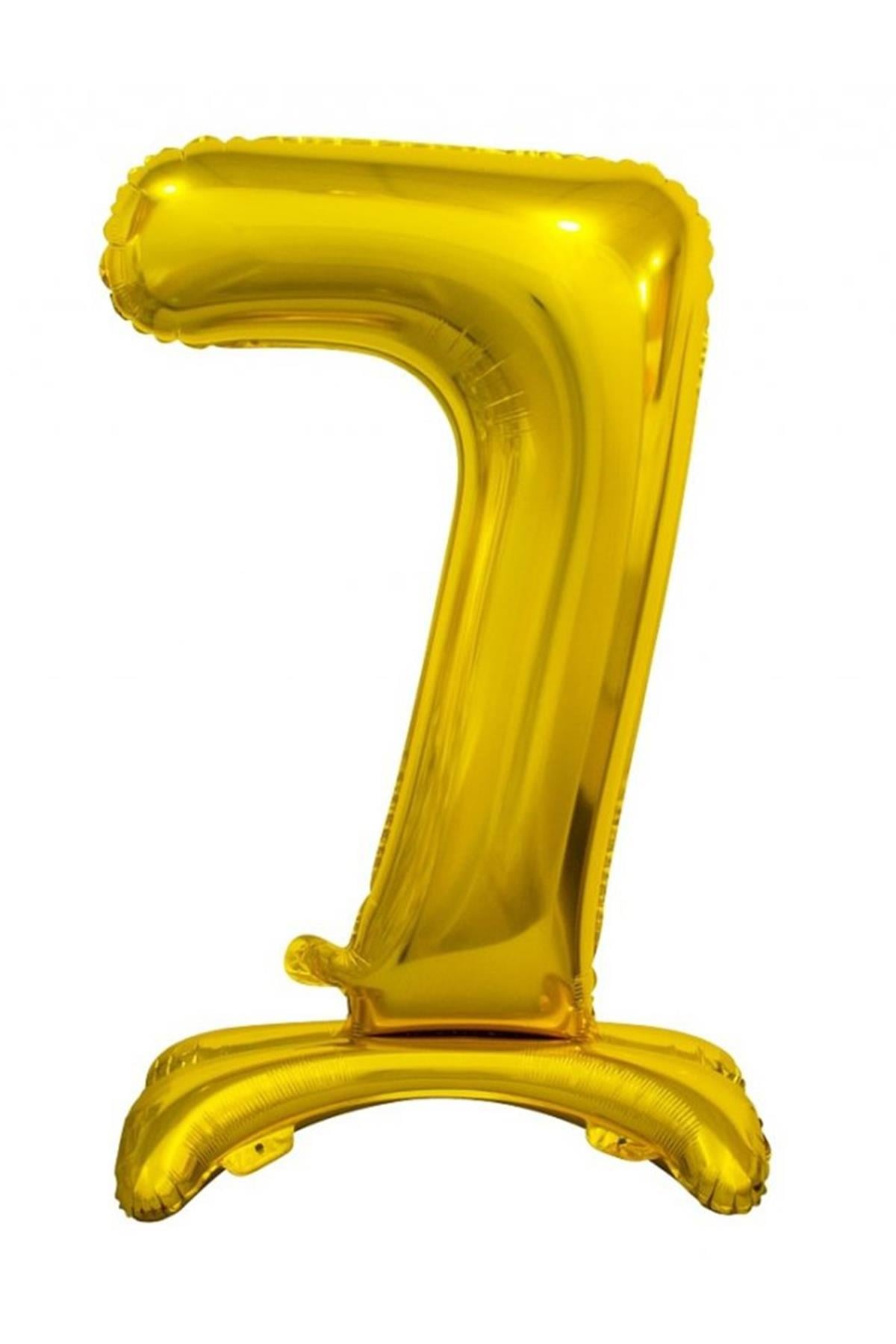 Ayaklı Folyo Balon Gold 75 cm ( 7 )