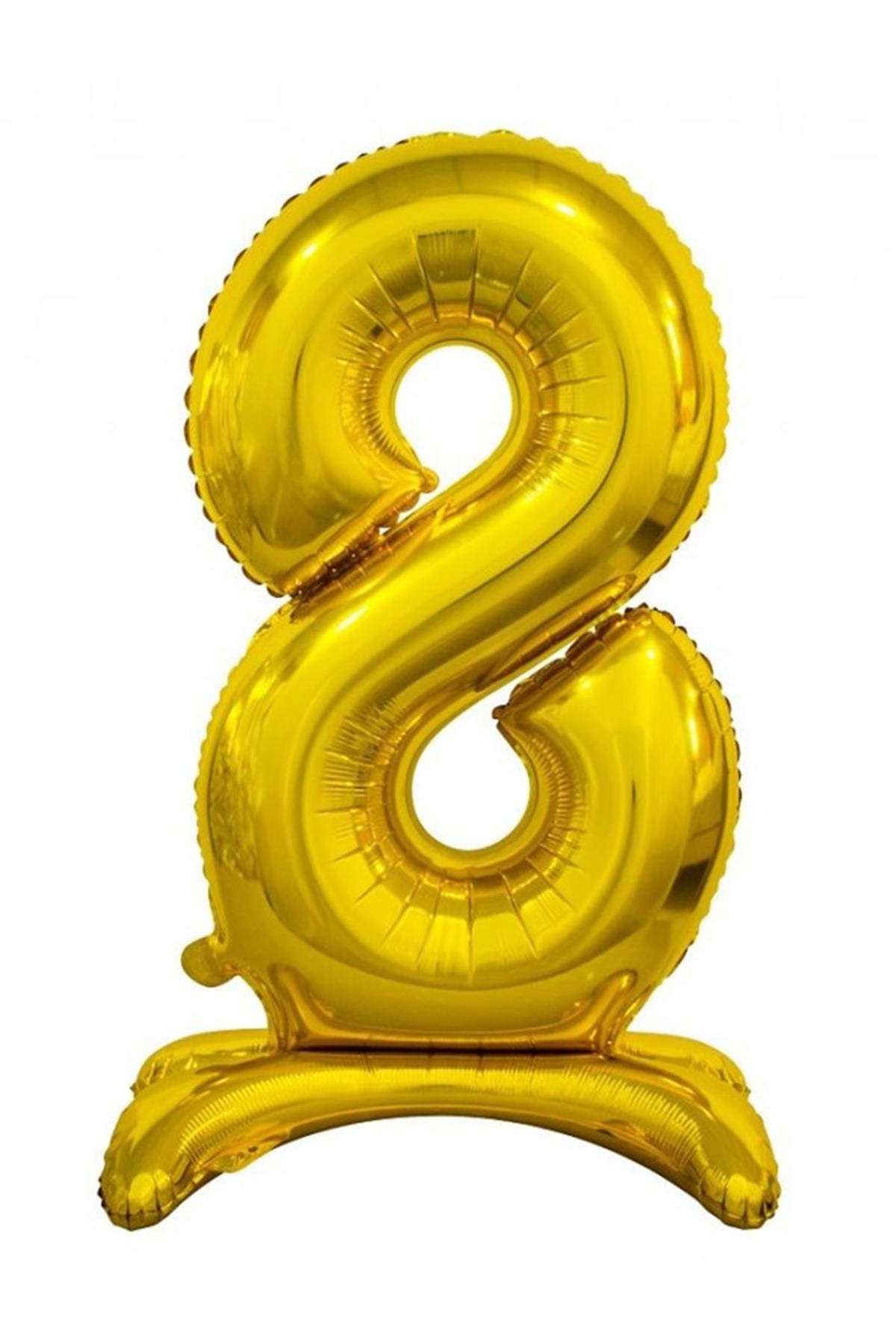 Ayaklı Folyo Balon Gold 75 cm ( 8 )