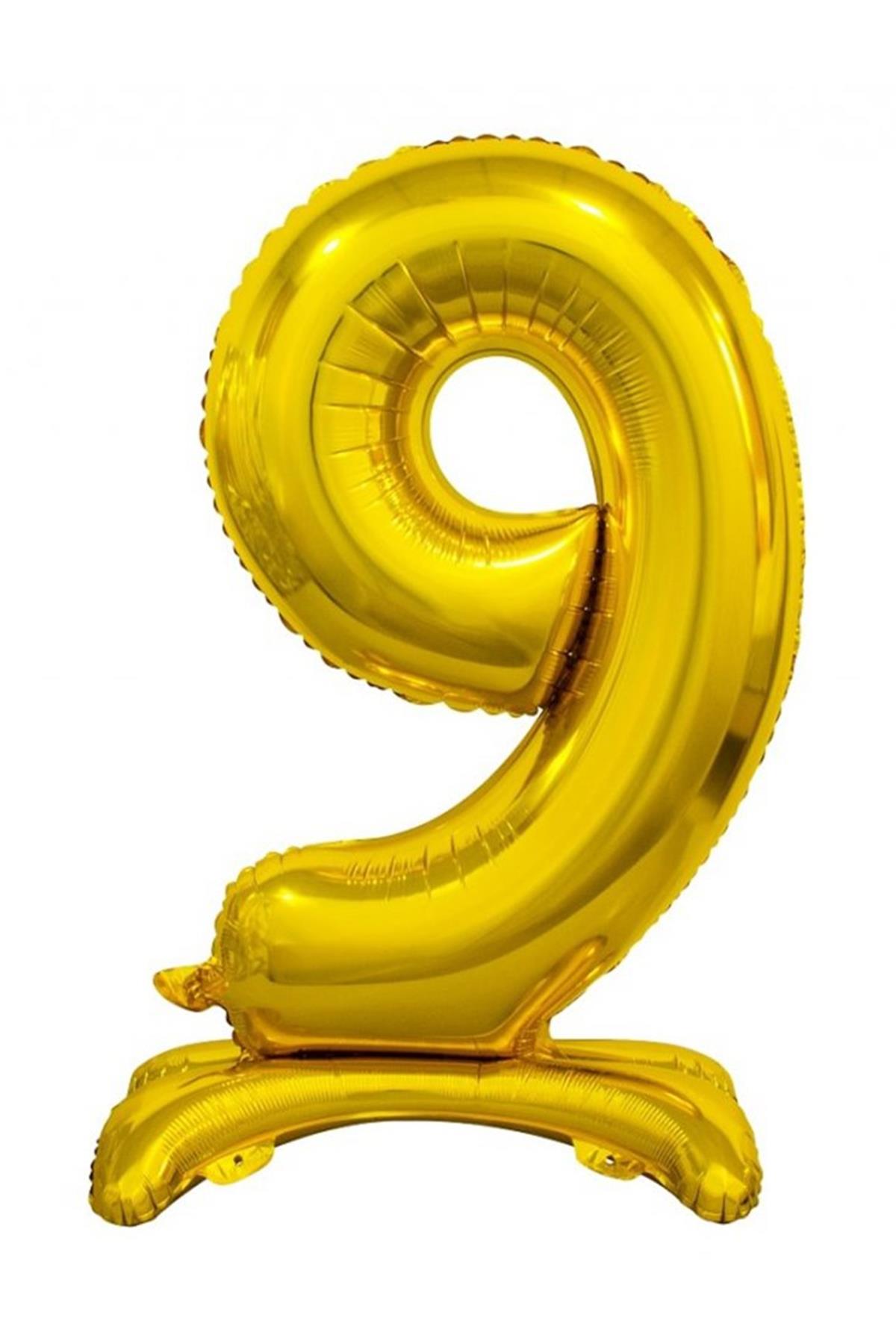 Ayaklı Folyo Balon Gold 75 cm ( 9 )