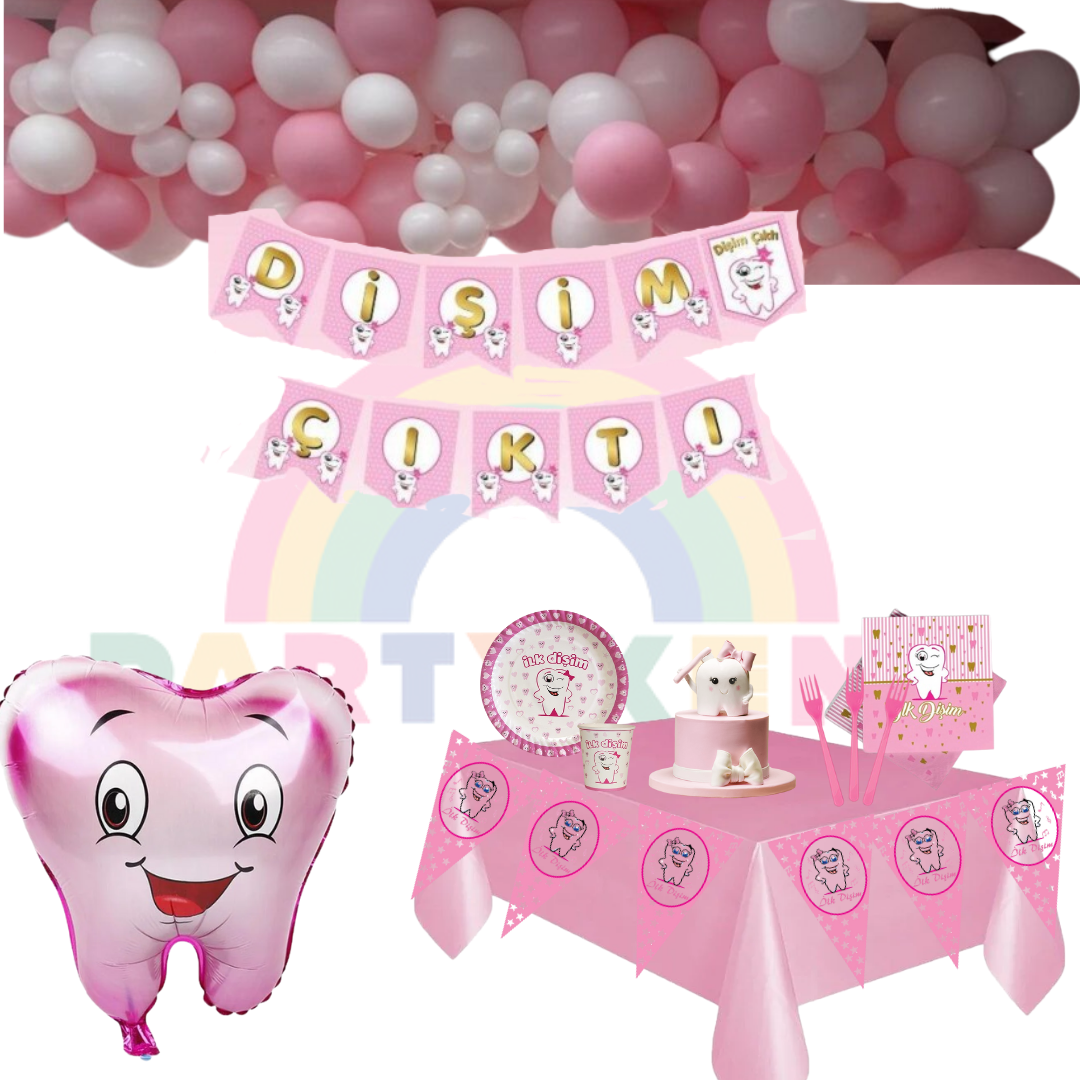 Diş çıkarma kız parti set