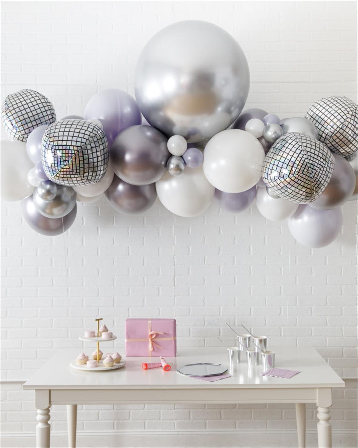 Gümüş Parti Konsepti Disko Topu