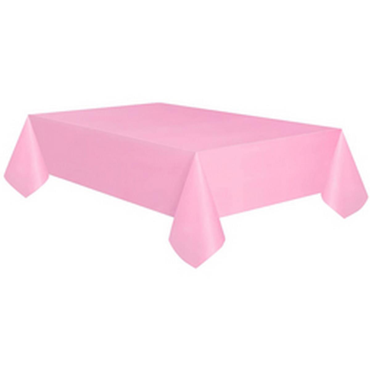Masa Örtüsü Plastik Pembe   (120*180 )