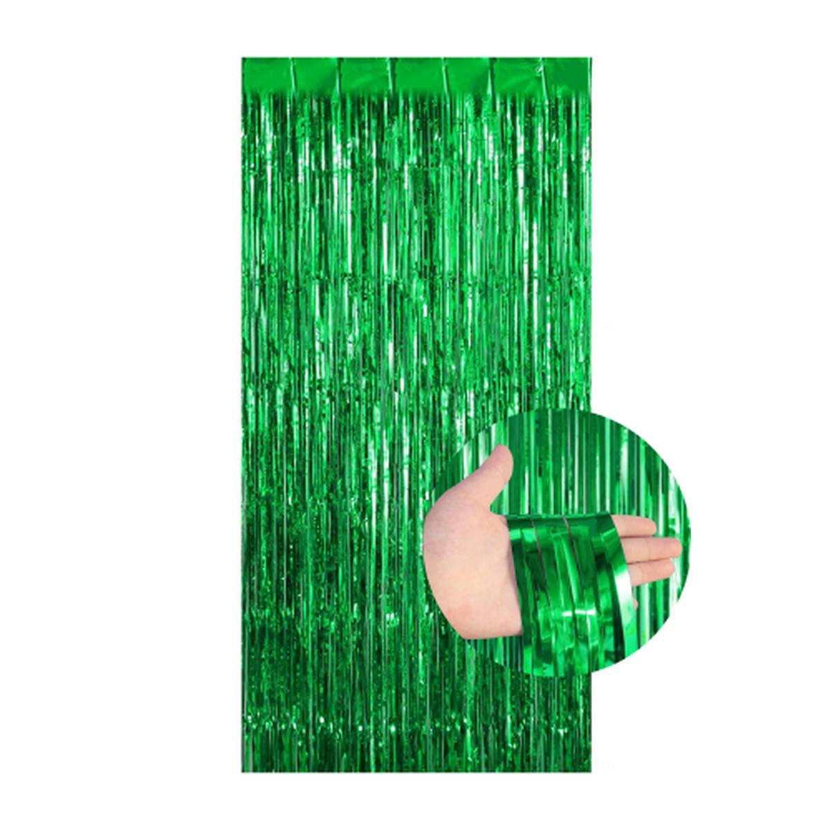 Püsküllü Kapı Perdesi Yeşil İthal 