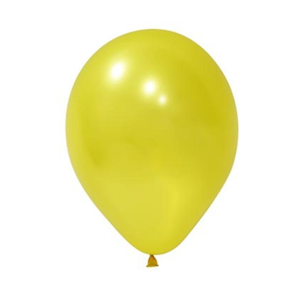 Sarı Metalik Balon 12'' 100 Adet