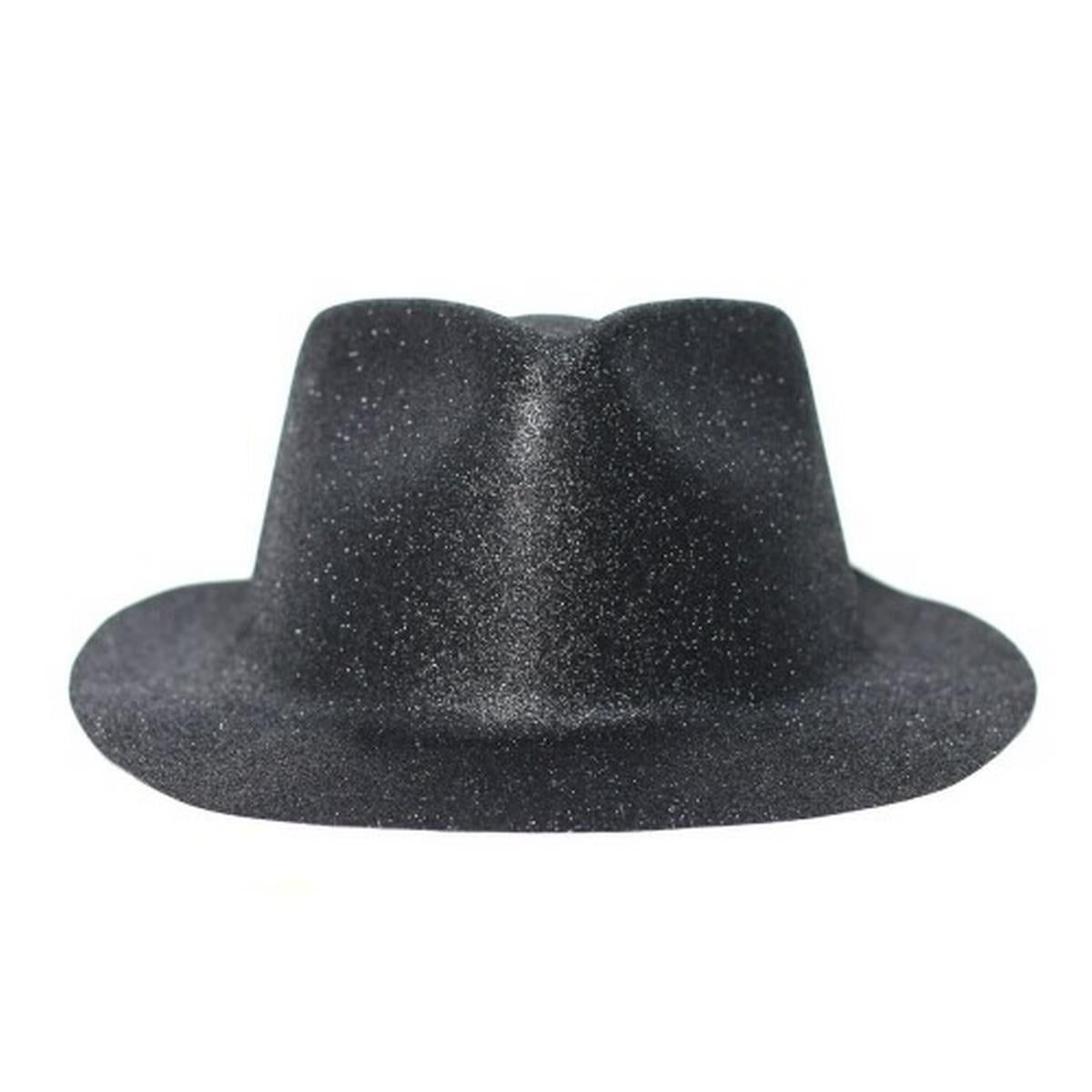 Simli Siyah Parti Şapkası 