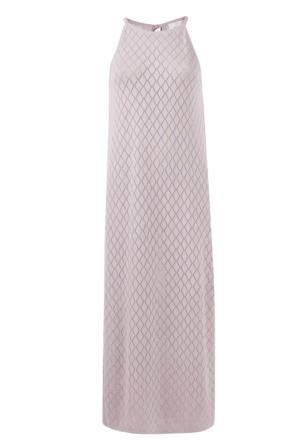 dusty pink lace panel tiered bodycon dress Floral Energy Lace-Up Bodycon Slit Midi Dress main image 1