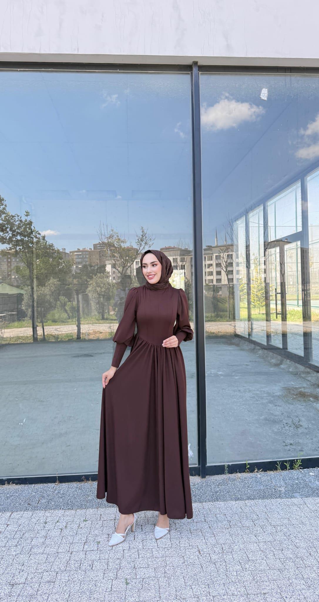 Arya Elbise Kahverengi