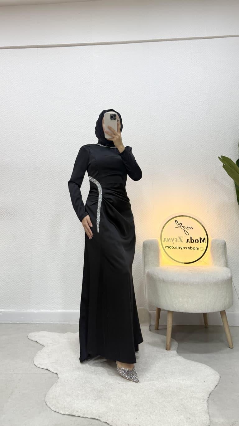 Hüma Abiye Siyah