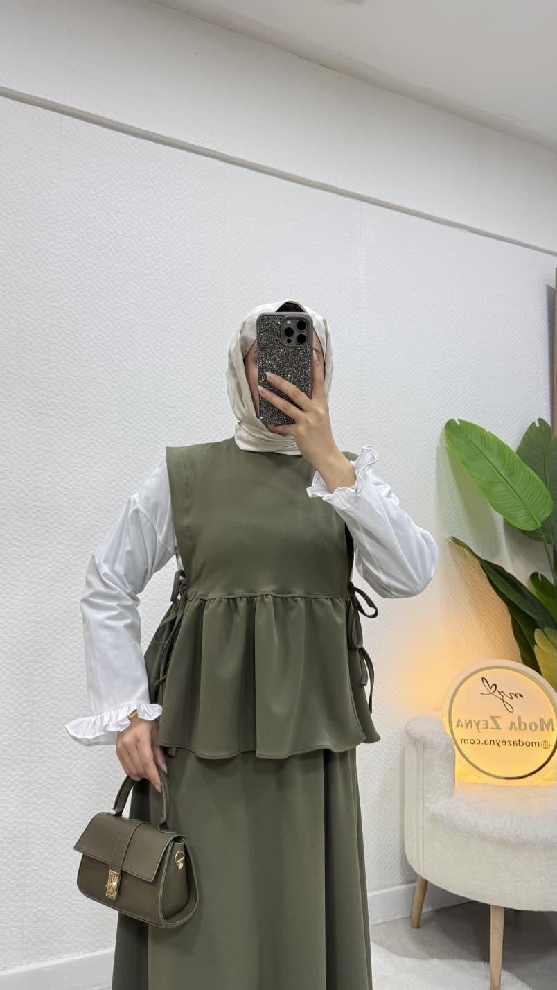 Şirin Etekli Takım Haki