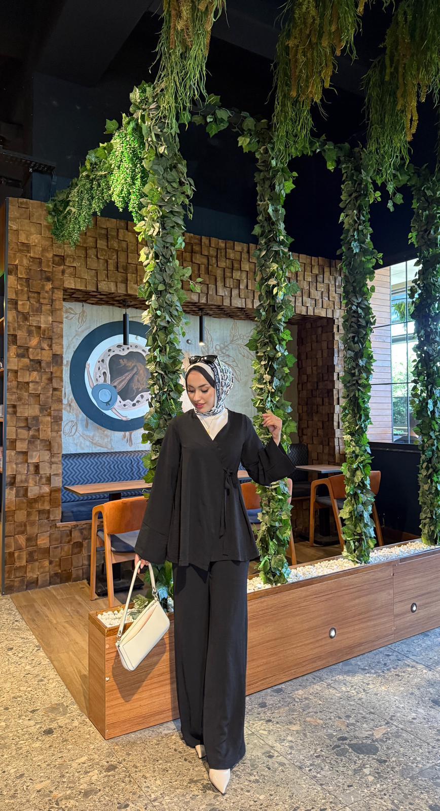 Ayrobin Kimono İkili Takım Siyah 