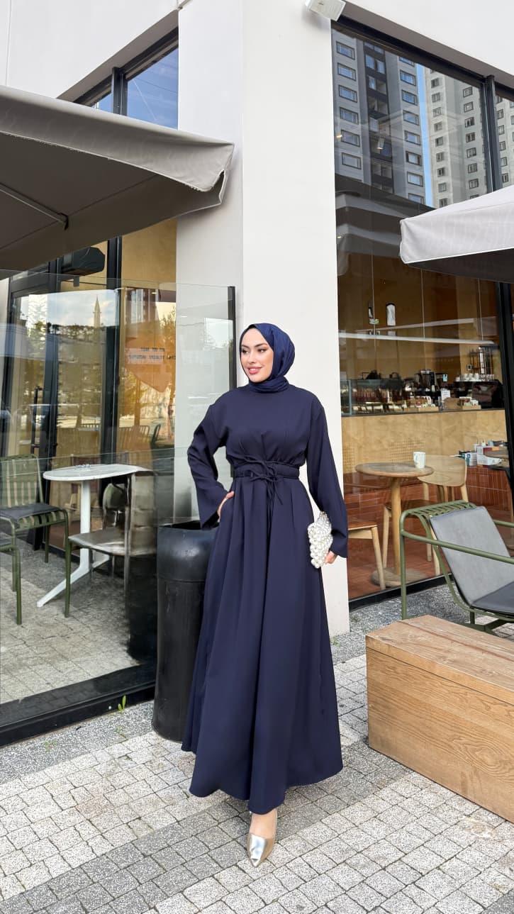 Azra Elbise Lacivert 