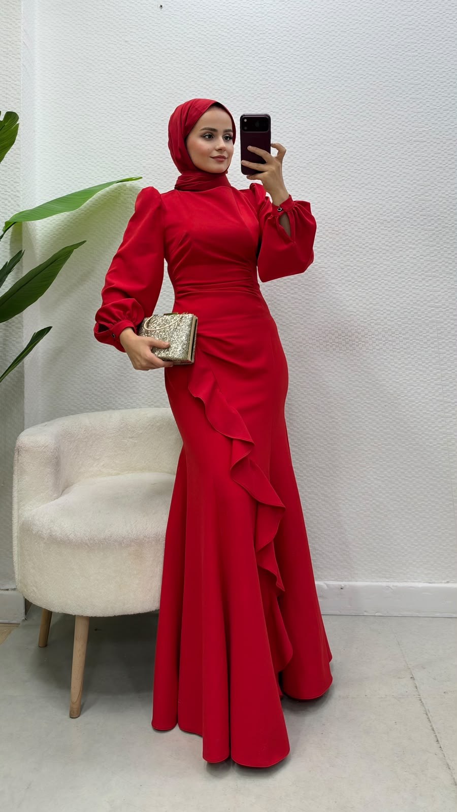 Diva Elbise Kırmızı 