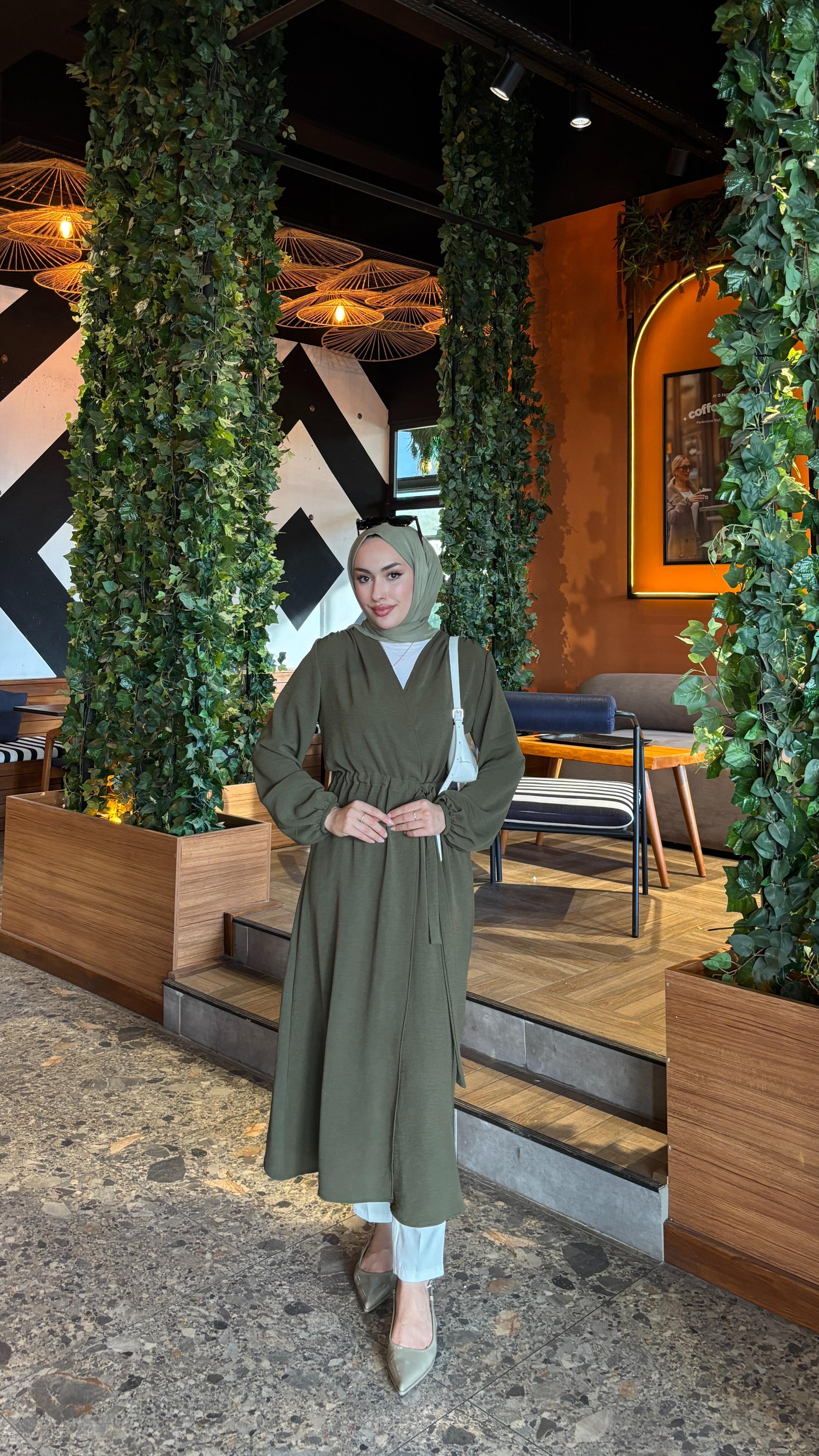 Giy Çık Aerobin Kap Haki