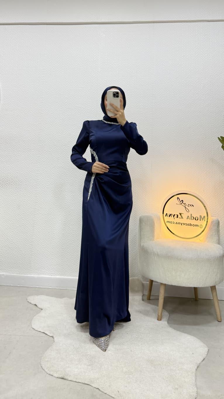 Hüma Abiye Lacivert