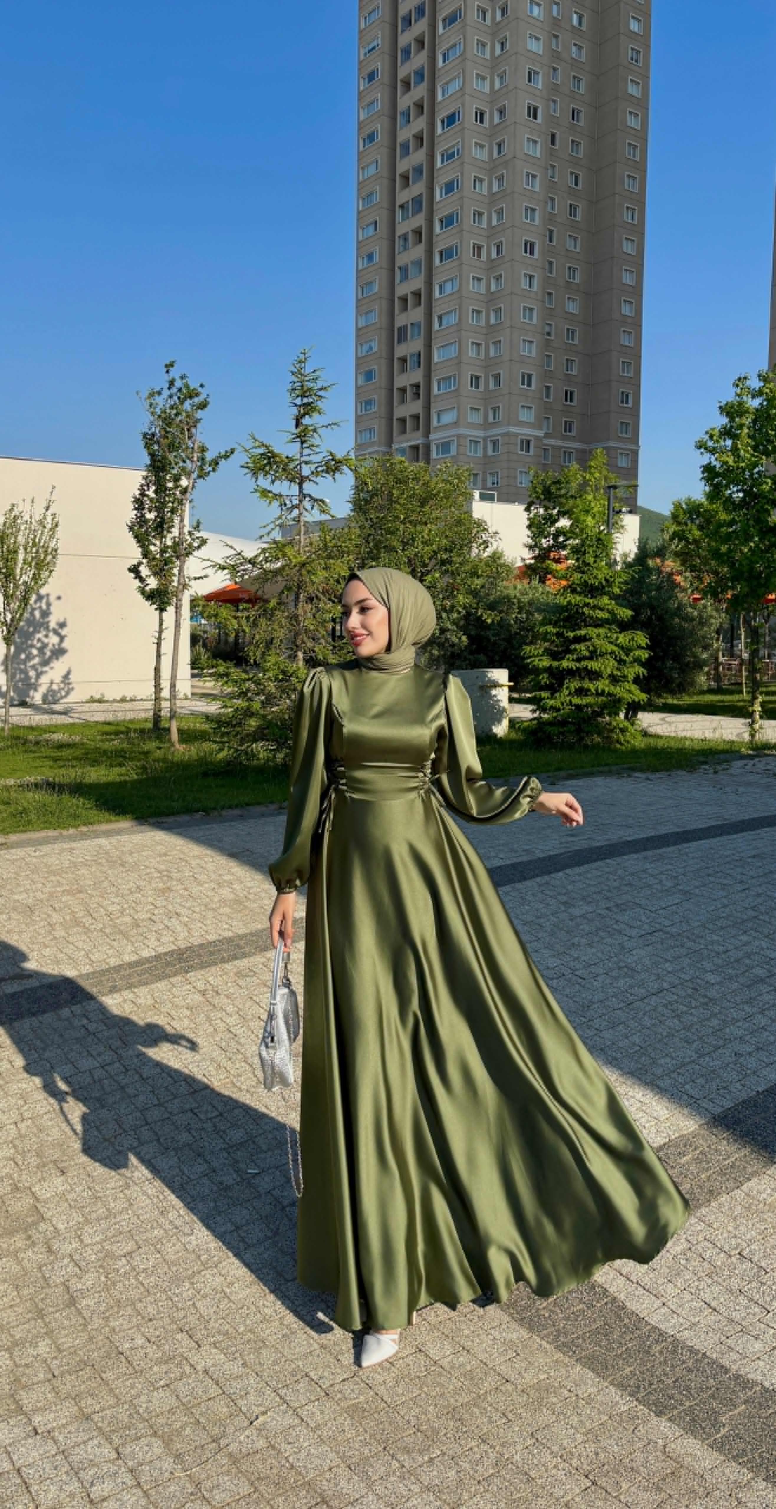Piraye Abiye Zümrüt  Yeşili 