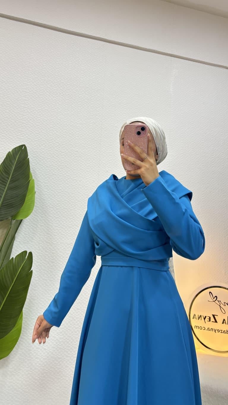 Zümra Elbise Mavi