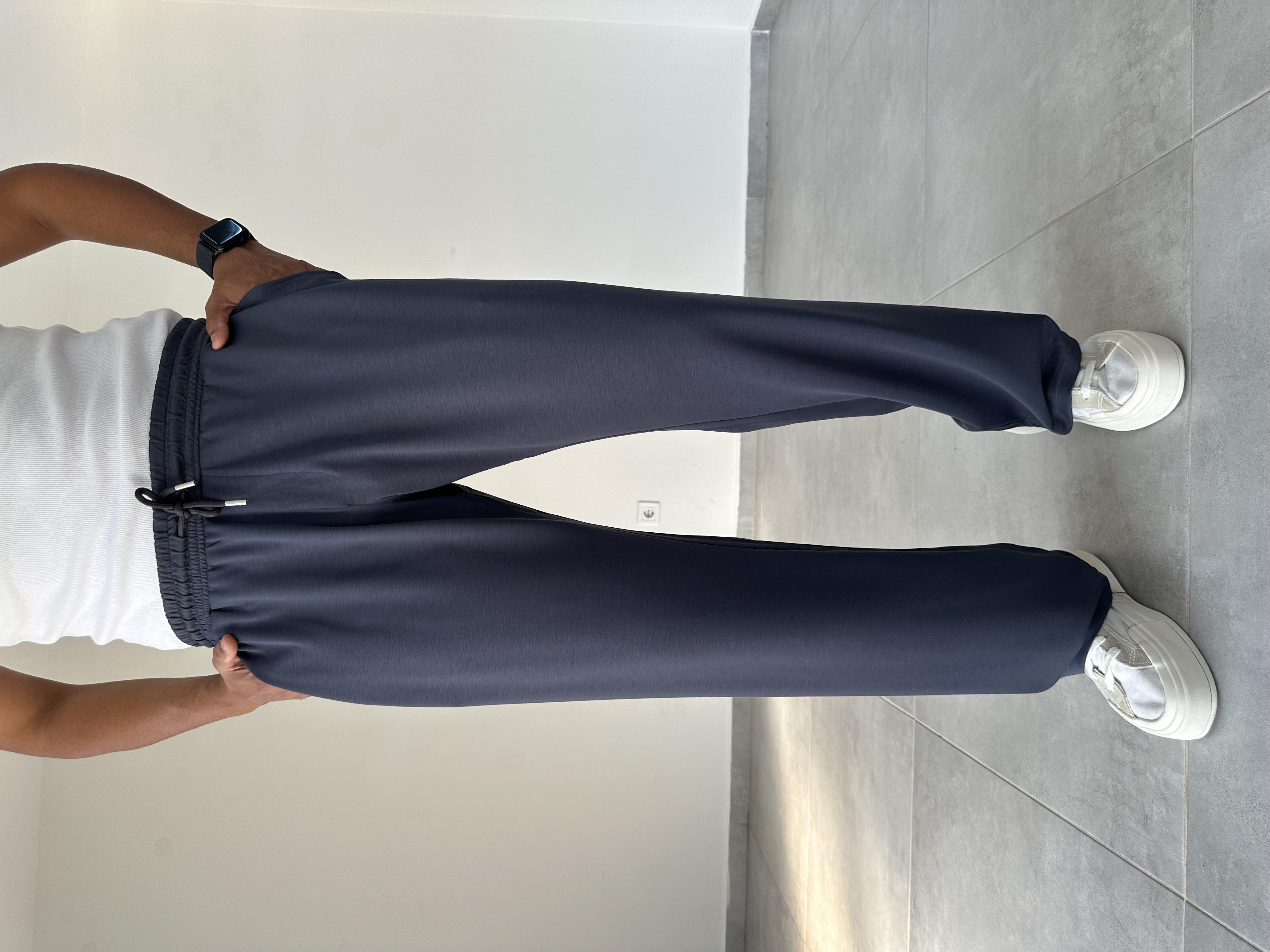 Antrasit Renk Oys Kumaş Baggy Kesim Pantolon