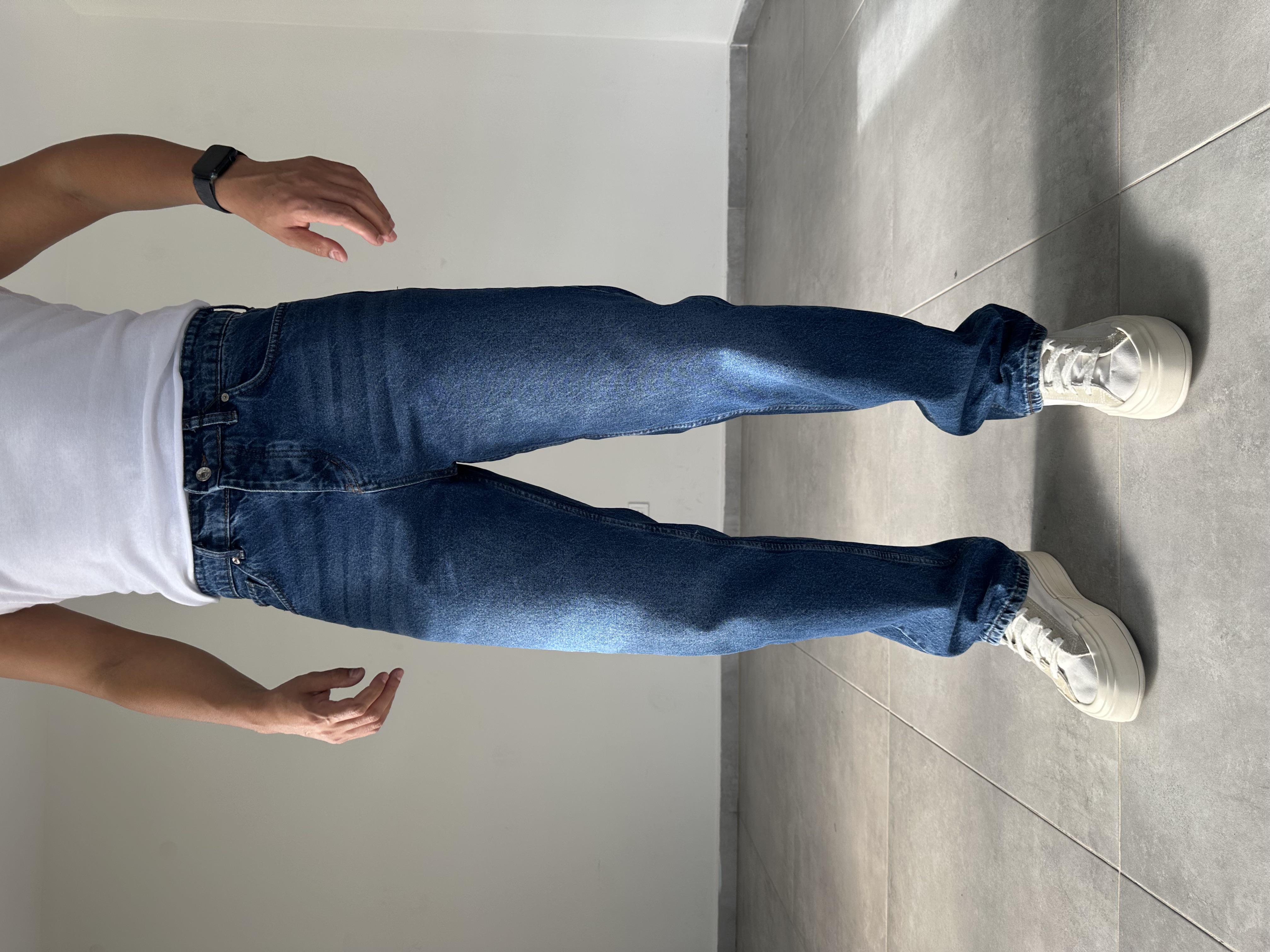 Eskitme Detaylı Baggy Jeans