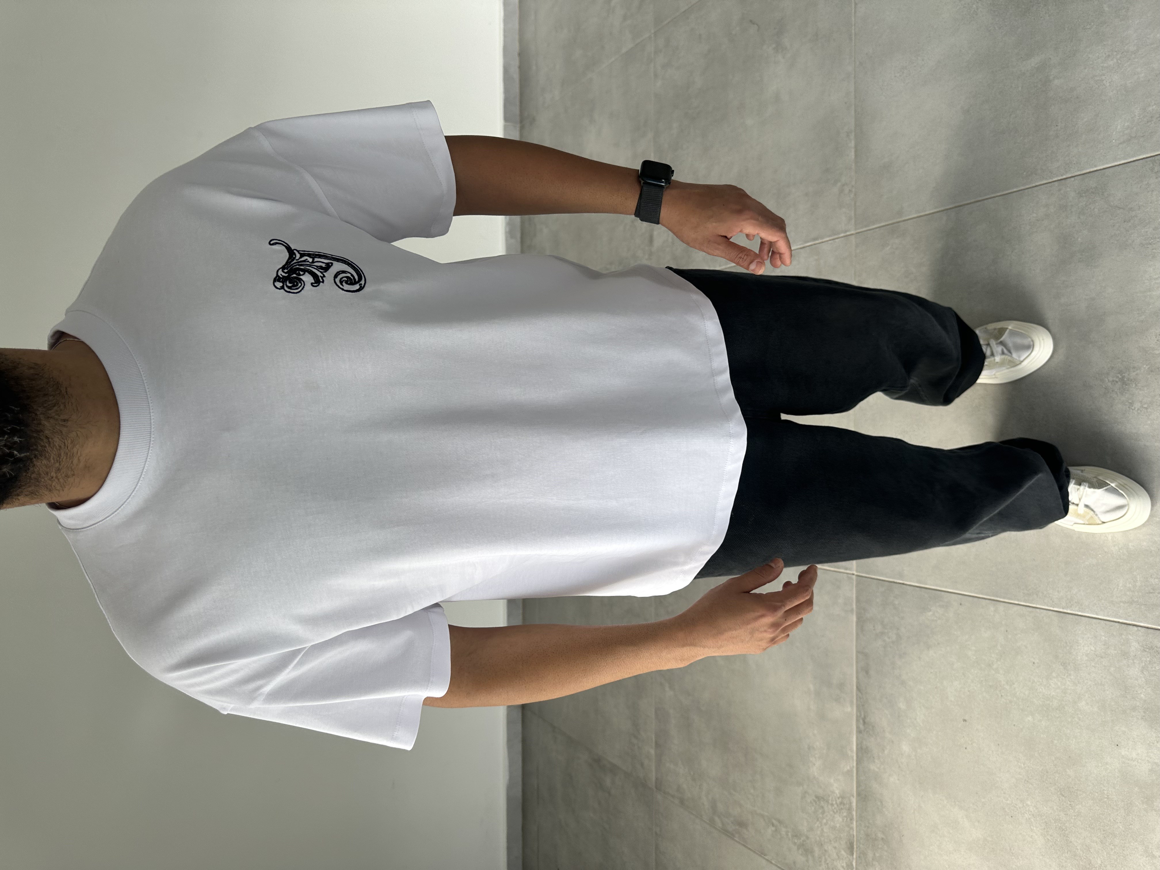 Beyaz Renk  Made İn Heaven Nakış Ve Baskılı Oversize T-Shirt