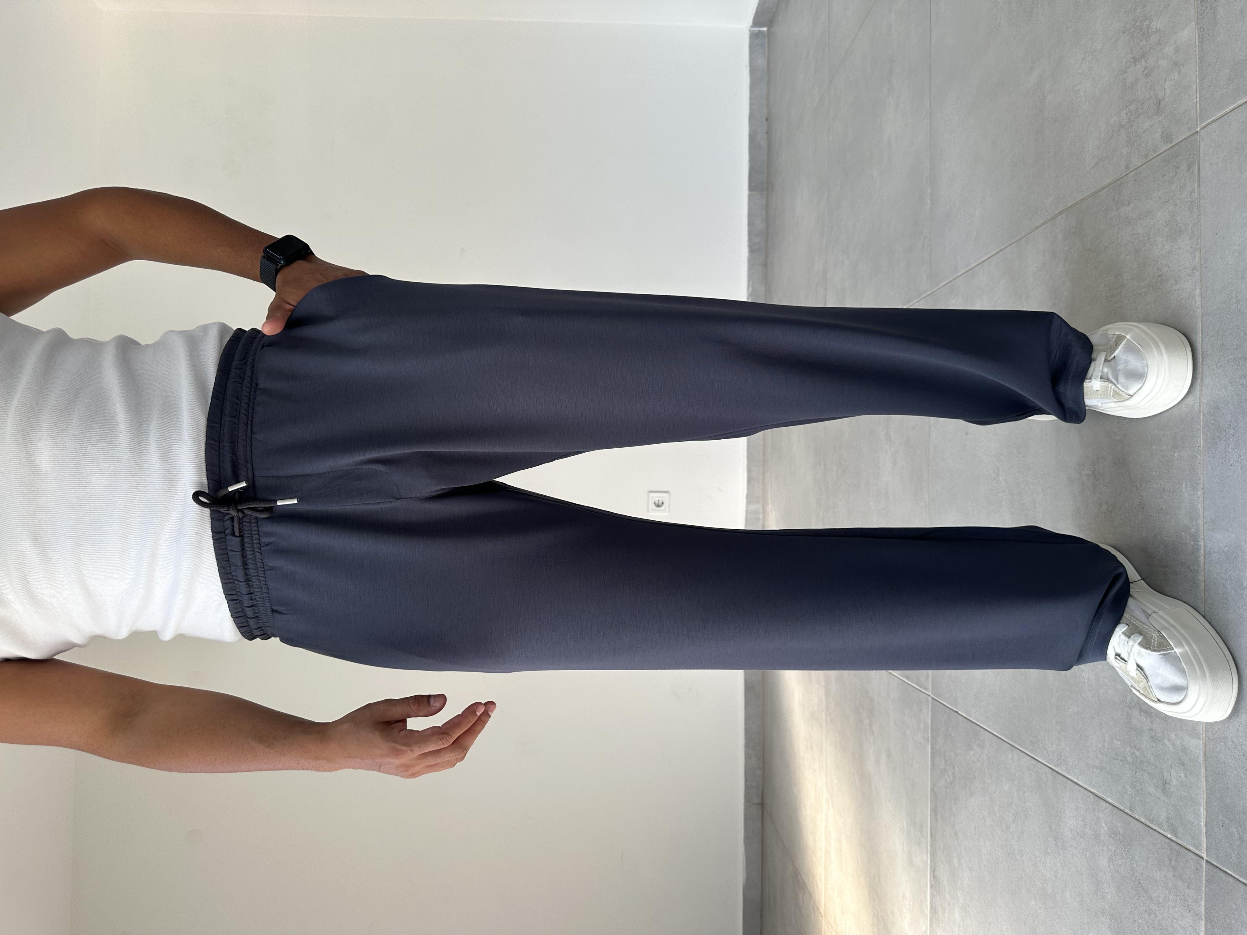 Antrasit Renk Oys Kumaş Baggy Kesim Pantolon