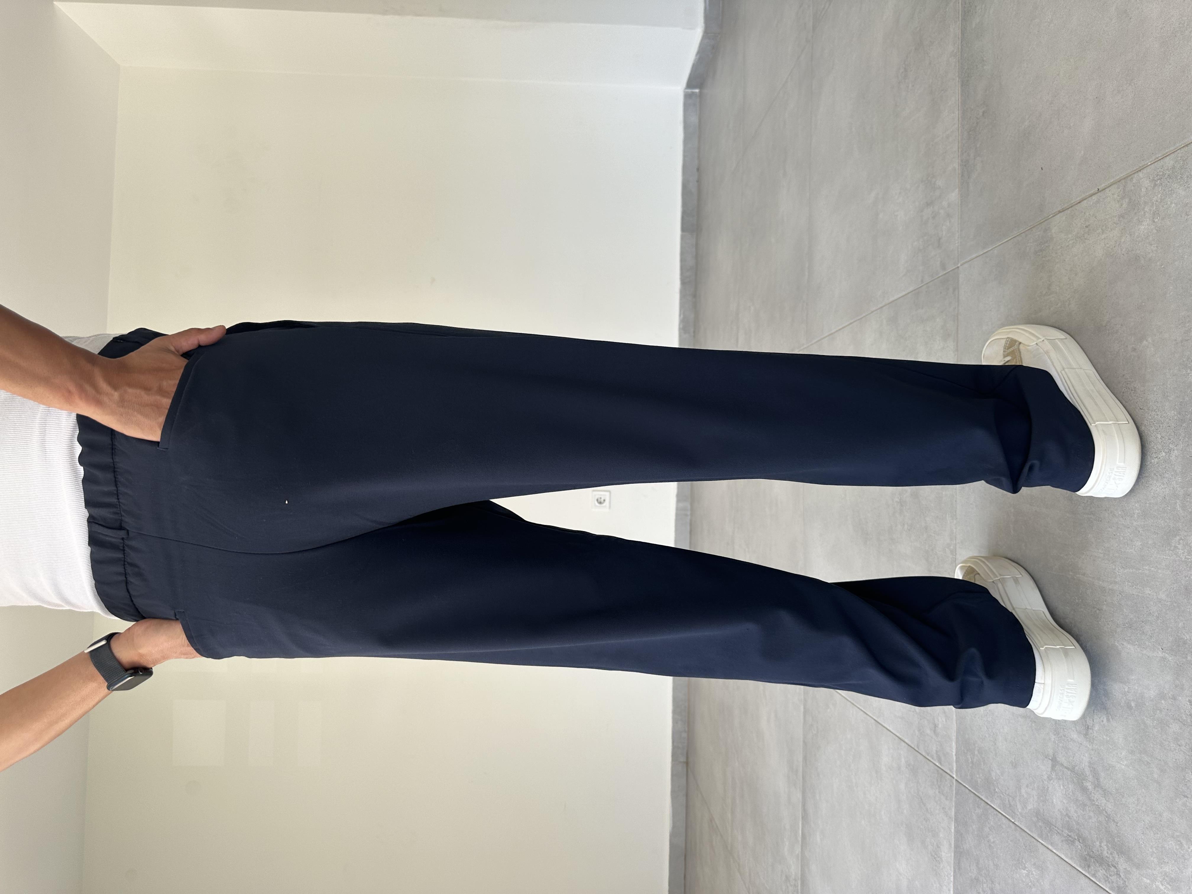 Lacivert Renk Basic Baggy Kumaş Pantolon