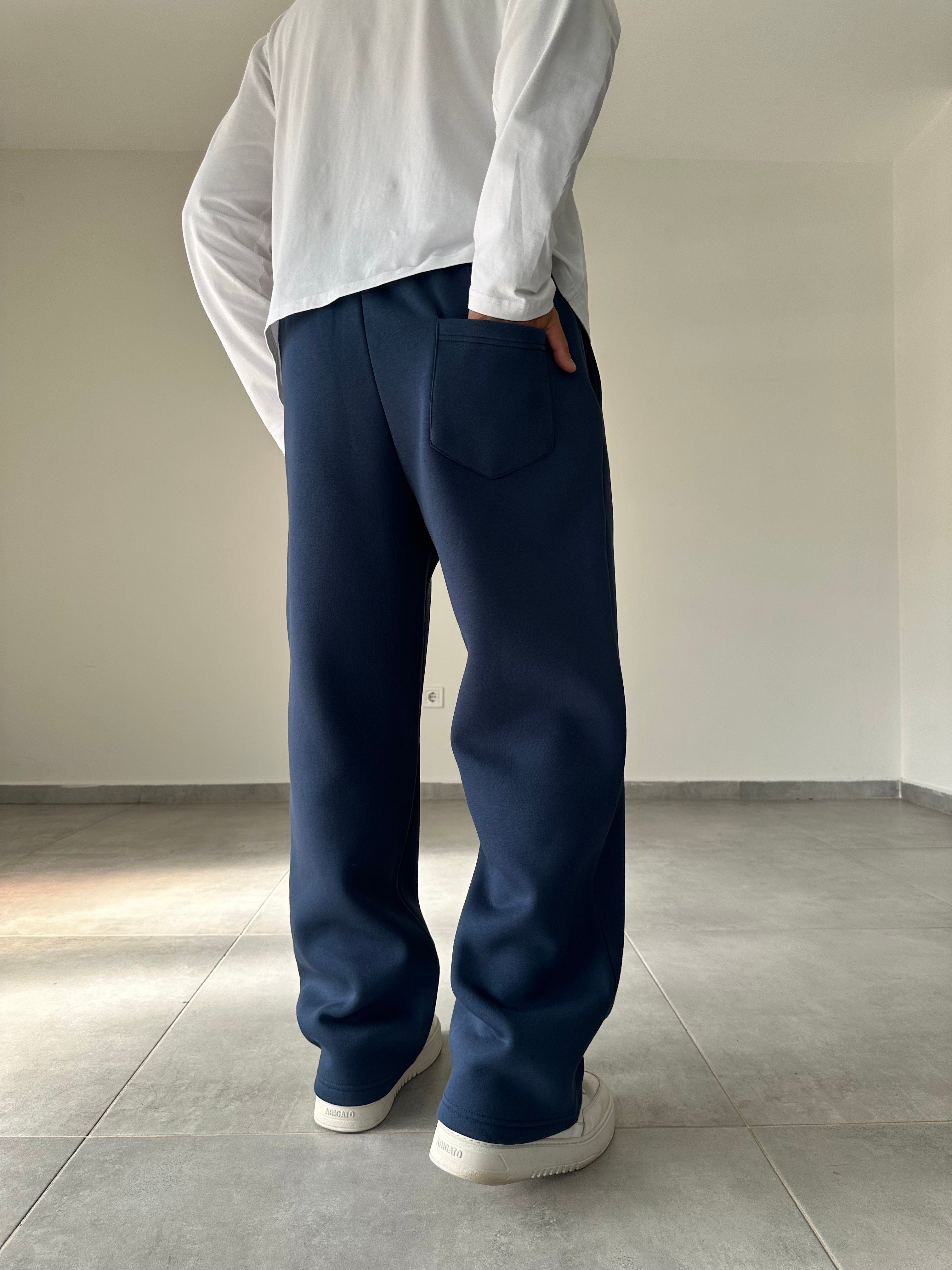 Lacivert Renk Rahat Kesim Basic Baggy Eşofman