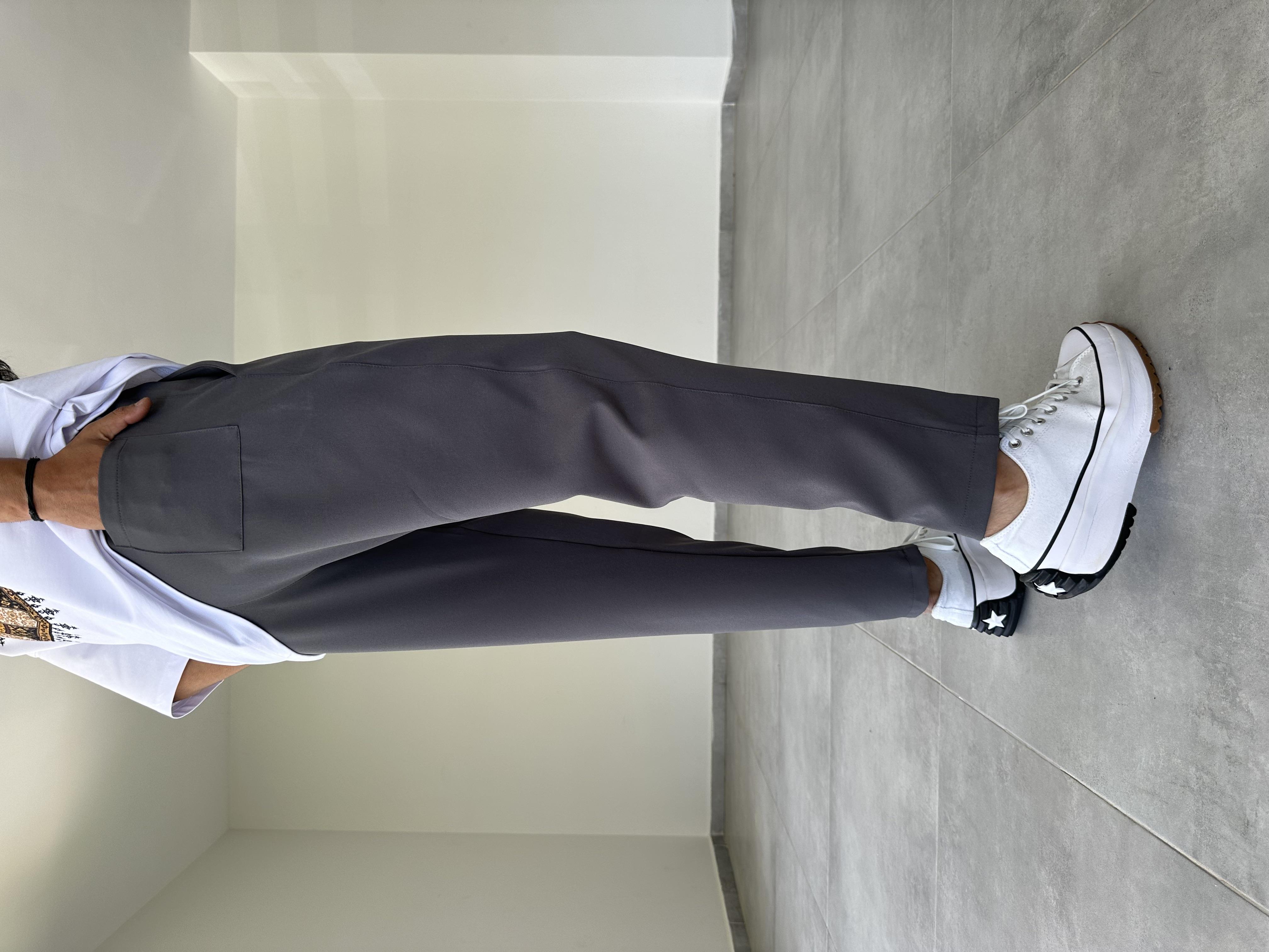 Füme Renk Basic Jogger Pantolon