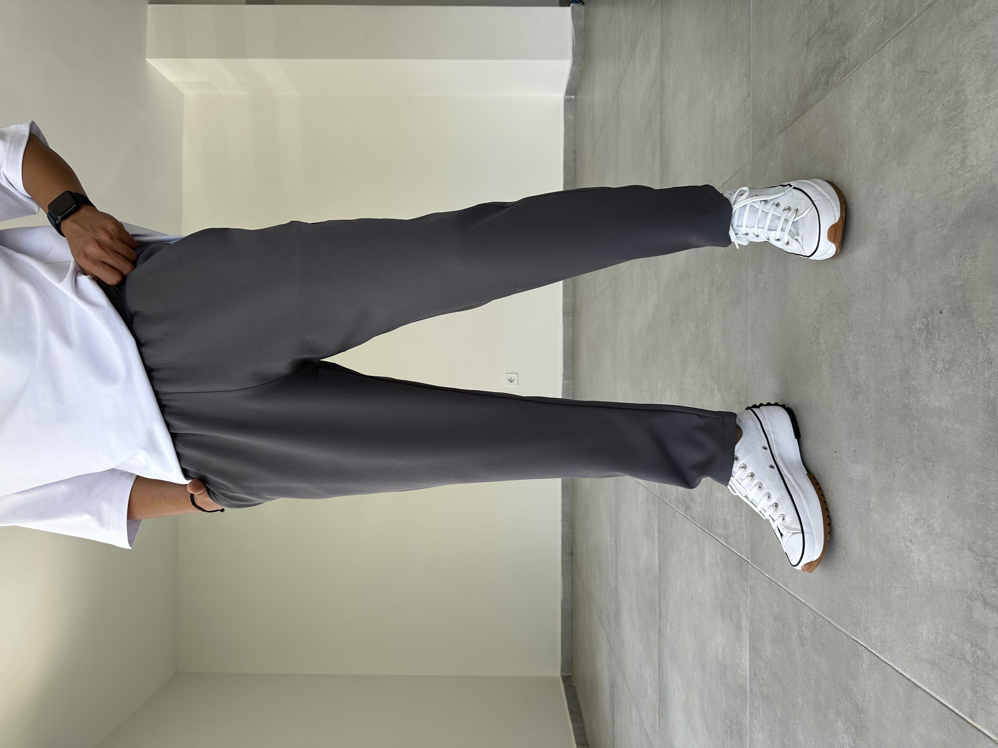 Füme Renk Basic Jogger Pantolon