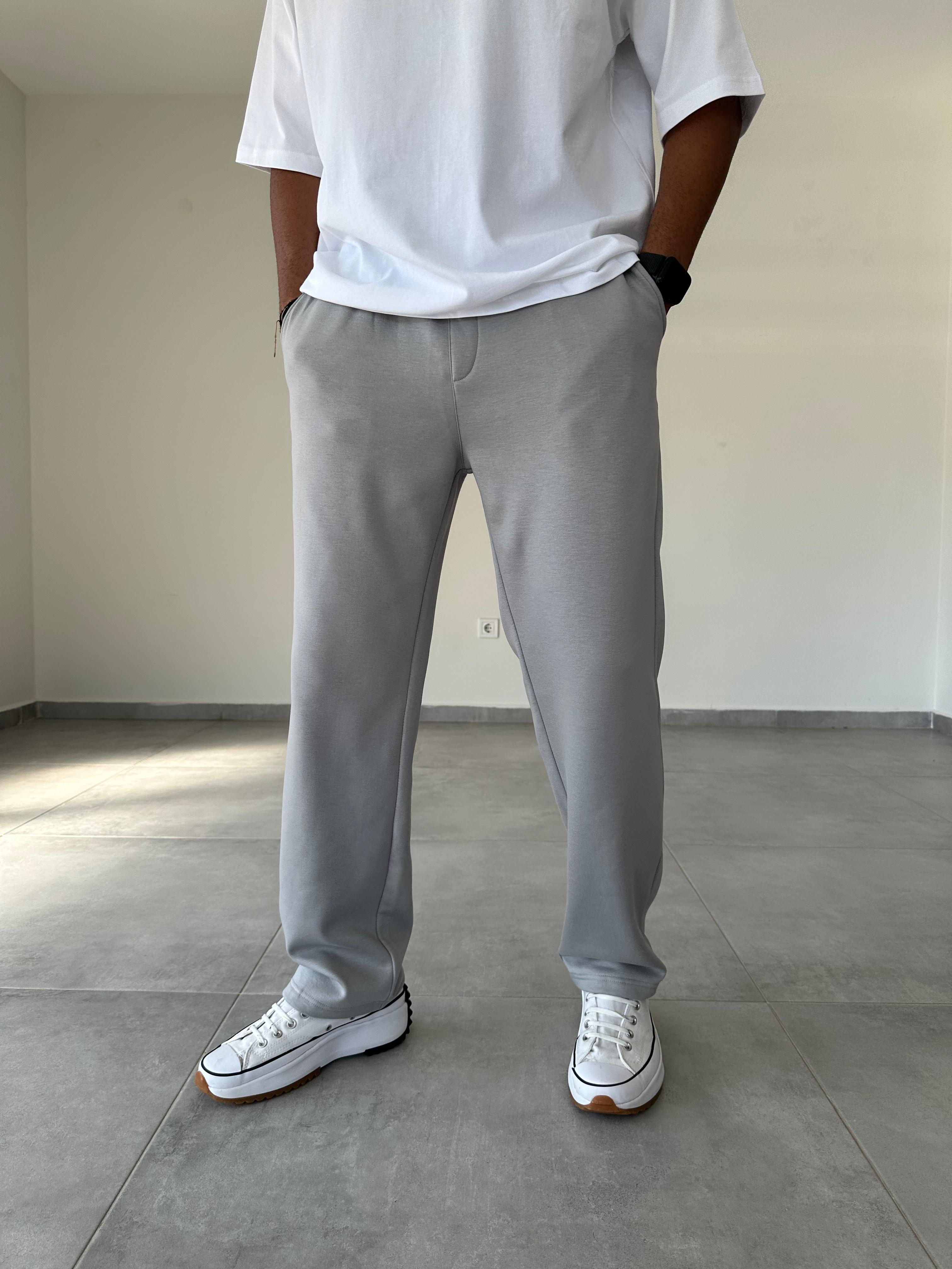 Gri Renk Oysho Kumaş Baggy Pantolon