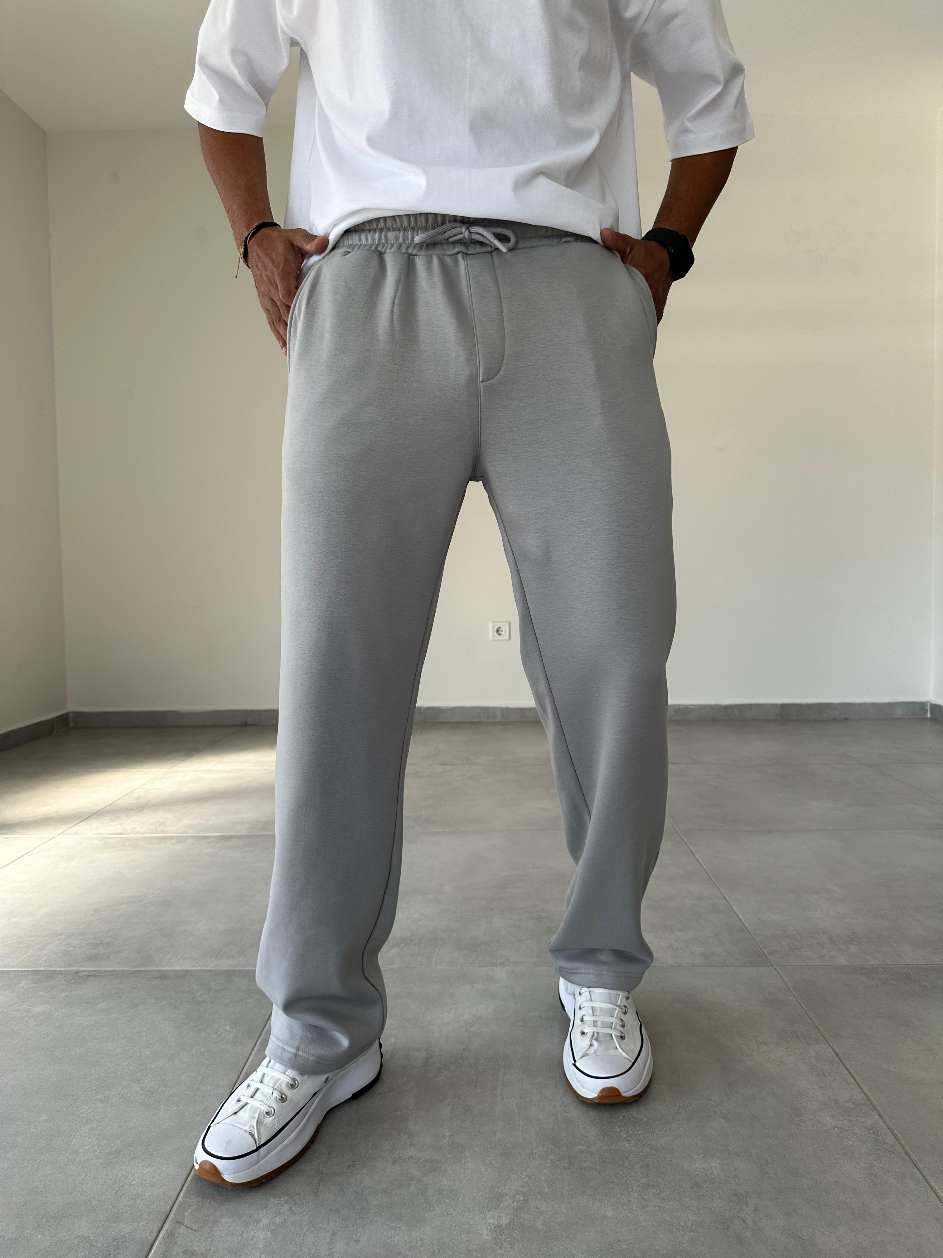 Gri Renk Oysho Kumaş Baggy Pantolon