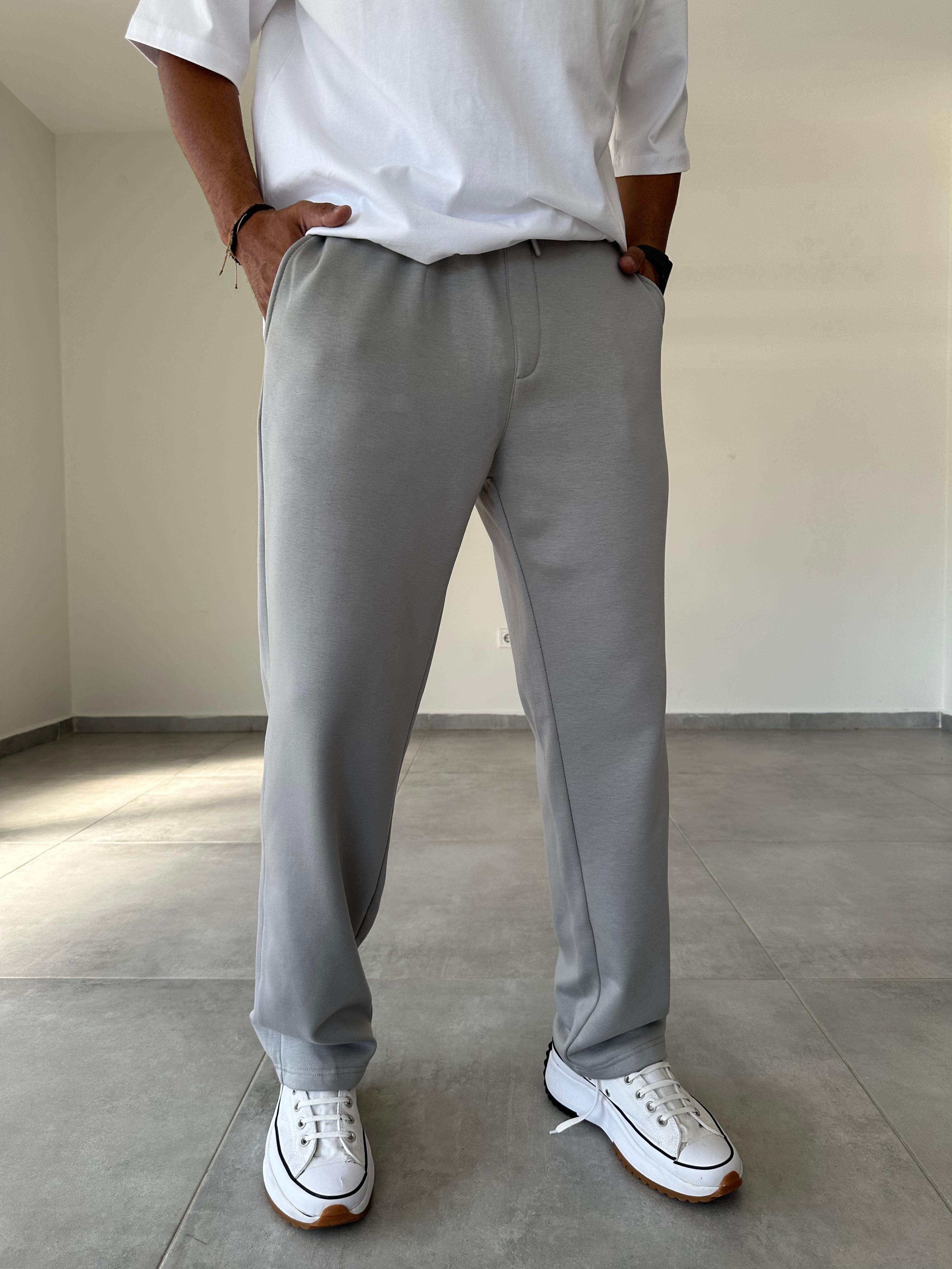 Gri Renk Oysho Kumaş Baggy Pantolon