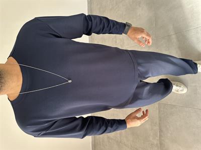 Lacivert Renk Oys Kumaş Oversize Kesim Sweatshirt