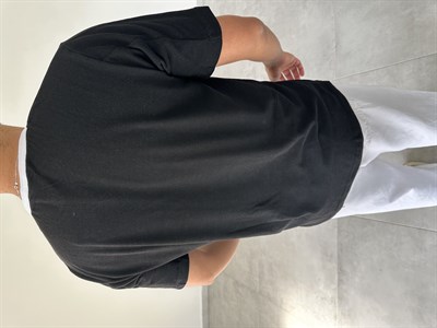 90s Nakış Detaylı Siyah Renk Retro T-Shirt