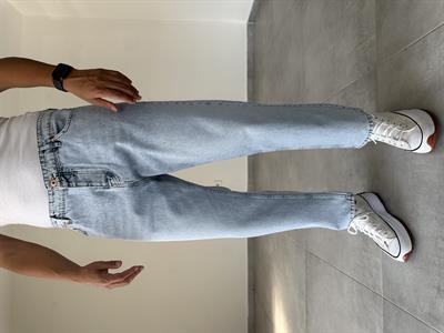 Buz Mavisi Boyfriend Kesim Kot Pantolon