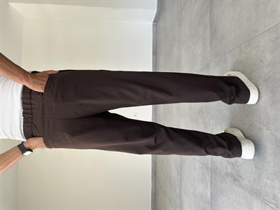 Kahve Renk Basic Baggy Kumaş Pantolon