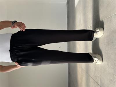 Siyah Renk Modal Kumaş Basic Baggy Pantolon