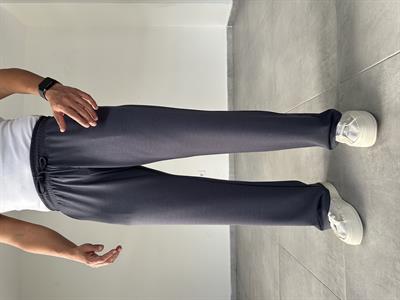 Antrasit Renk Modal Kumaş Basic Baggy Pantolon