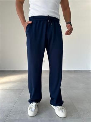 Lacivert Renk Oys Kumaş Baggy Kesim Pantolon