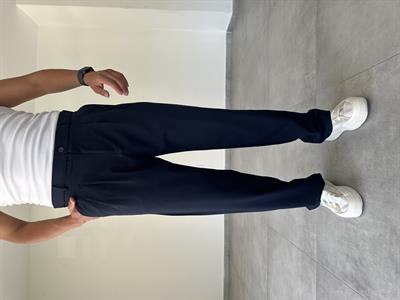 Lacivert Renk Basic Baggy Kumaş Pantolon