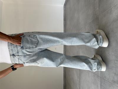 Kar Yıkama Detaylı Baggy Kesim Kot Pantolon