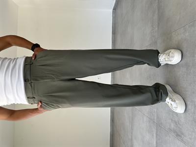 Haki Yeşil  Basic Baggy Kumaş  Pantolon