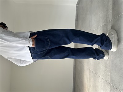 Vintage Model Basic Baggy Kot Pantolon