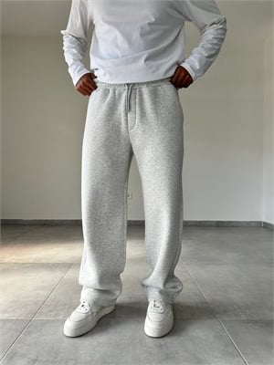 Gri Renk Rahat Kesim Basic Baggy Eşofman