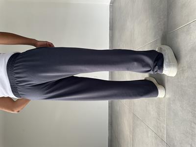 Antrasit Renk Modal Kumaş Ön Kısmı Çımalı Basic Baggy Pantolon