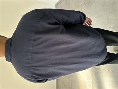 Heritage Nakışlı Lacivert Renk Oversize Oxford Gömlek