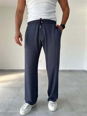 Antrasit Renk Oys Kumaş Baggy Kesim Pantolon