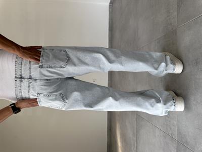 Buz Mavisi Baggy Kesim Kot Pantolon