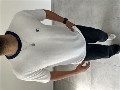 90s Nakış Detaylı Beyaz Renk Retro T-Shirt