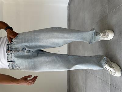 Kar Yıkama Detaylı Baggy Kesim Kot Pantolon